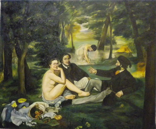 store falso d'autore Luncheon on the Grass di Manet